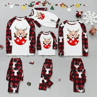 Božićne porodice Pajamas Holiday PJS setovi, božićne pidžame za obitelj, plesna jelena koji odgovaraju božićnim PJ-ima za porodicu