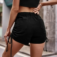 Lopecy-Sta Fashion Women Casual Solid Pocket Dugme Proljeće Ljetne kratke hlače Štednjaka Jean Hlače