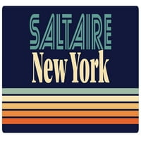 Saltaire New York Vinil naljepnica za naljepnicu Retro dizajn