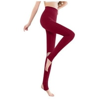 Lroplie radne pantalone za žene čvrste boje podstavljene ženske odjeće donje hlače drže tople pantalone