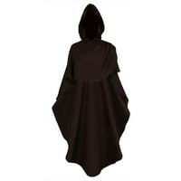 Haljina s kapuljačom za žene plus veličine Steampunk Gotička odjeća Čvrsta boja s dugim rukavima kratka