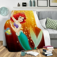 Ariel Princess bacajte pokrivač, prevladavajući kreveti Sofa za ljetni krevet bacač Couch kauč na razvlačenje kampiranje za dječaka