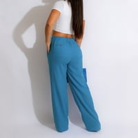 Ležerne pantalone za žene Ženske posteljine pamučne casual hlače Ljetne prozračne hlače za noge pamučne