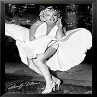 BuyartForlless IF GB FP 1. Crna mi je uokvirena Marilyn Monroe - Bijela haljina - Godina Itch Fotografija