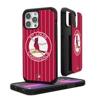 Cardinals St. Louis Crveni iPhone Pinstripe Cooperstown Dizajn robusnog futrola