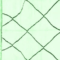 Ahgly Company Indoreni pravokutnik Solid smaragdno zelene moderne prostirke, 8 '12 '