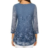 Ženski klirens, dressy casual majica za žene rukav vrhovi ljetni šifon čipka za pulover pulover XS,