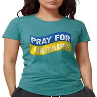 Cafepress - molite se za majicu u Ukrajini - Womens Tri-Blend majica