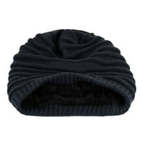 Bejzbol kapsa zimski vanjski tisak držite plišane neutralne pletene toplim vunenim šeširima kapu za