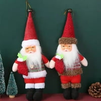 Gwong ulov na privjesak za lutke lagana tkanina Santa Claus Oblik plišanog igračaka za zabavu
