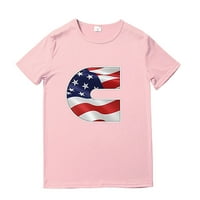 Američka majica zastava za muškarce zvijezde i pruge casual 3D obrazac 4. jula Vintage tinejdžeri za