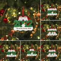 Božićni drvcanje privjesak ukras božićni vilks božićna stabla ukrasi ukrasi Obiteljski dekor Xmas Tree DIY Ime Ornament Jelena smola Personalizirani božićni ukrasi