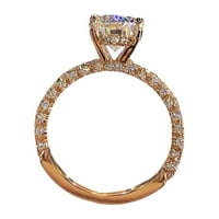 Bazyrey ženski prstenovi zvoni cirkonski prstenovi dame poklon nakit pokloni za dame zabava tanki prstenovi