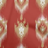 Onuone pamučna svila svijetla smeđa tkanina azijska Ikat DIY odjeća prekrivajući tkaninu Tkanina od