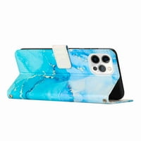 Apple iPhone Pro Wallet Case, Allytech 3D Slatki mramorni uzorak kožna futrola za folio sa držačem utora