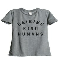 Podizanje Ljudi ljudi Ženska moda opuštena majica Tee Heather Navy 2x-Large