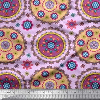 Soimoi pamučna poplin tkanina cvjetna mandala tiskana zanata tkanina od dvorišta široka