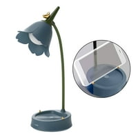 Flower LED stol Noćna lampa fleksibilna djevojka spavaća soba plava