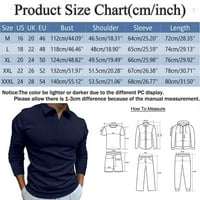 Kali_store polo majice za muškarce muške pologe s dugim rukavima kontrastne boje dizajn golf majica
