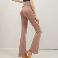 HVYesh ženske joge hlače bootcut futrola za zidanje visoke strukske hlače Stretch Tummy Control pantalone