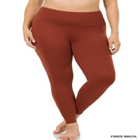 Zenana Women & Plus Soft Wide Struk Aktivni fitness utežene joge vuke sa džepovima