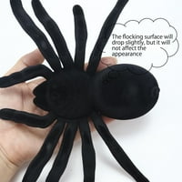 Halloween Veliki crni pauk, ukrašen paukovim mrežama za prizore aktivnosti bara