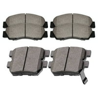 Autoshack prednja i stražnja keramička kočni jastučići za zamjenu za Honda Civic del Sol 1.6L FWD