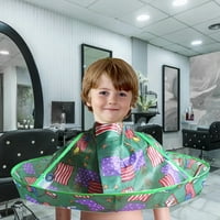 Luckymimi rezanje kose rt crtani uzorak sklopiva djeca djeca frizura ogrtač ogrtač za kuću h