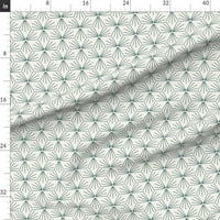 Tkanina od kašike - Sunčana pločica Svjetlo moderna geometrijska linija Geo tiskana na presvlakom Velvet