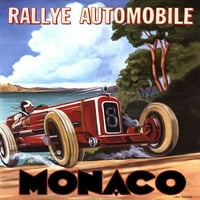 Monako Rallye by Chris Flanagan Fine Art Poster Print Chris Flanagan