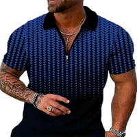 Muška ljetna polka dot Polo majica Atletska plaža bluza Gradient Fitness Golf Pulover T majice