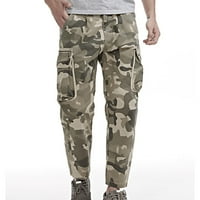 Muške traperice kamuflage Slim Fit modne rasteze traperice traper hlače Teretne hlače Udobne pantalone