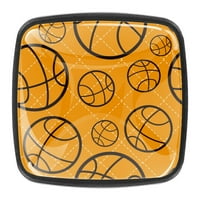 Trčasti ormar za ručicu ormarića ploča za gumbu vuče ručice košarkaške baklje sa vijcima na nameštaju