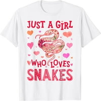 Snake samo djevojka koja voli zmije gmize cvjetne cvjetne majice