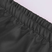 Finelylove ženske kratke hlače odijeva ljetna vježba kratke hlače Žene midreni odsjeći pješačevši crni