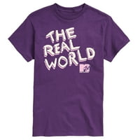 - The Real World Pink Logo - Muška grafička majica kratkih rukava