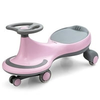Gyma Wigle Vožnja automobilom na igračka W Flashhing Točkovi za mališane i djecu Pink
