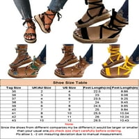 Zodanni Womens Espadrilles Sandale sandale Peep Toe čipke Up Holiday Beach Cipele Summer Sandal