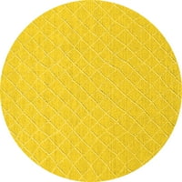 Ahgly Company u zatvorenom okruglu Orijentalni žuti industrijski prostirki, 8 'krug