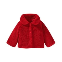 Toddler jakne za bebe Girls Božićni res Tollder Zimska topla odjeća Dječji kaputi Dječaci