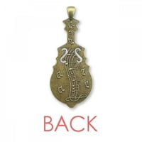 Sicko mod pjesma Art Deco modna ogrlica Antikni gitarski nakit Music Privjesak