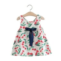 Dječja haljina za djecu 3-mjesečne djece Dječje djevojke Dječje odjeću Summer bez rukava cvjetna haljina