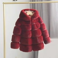 Dječja jakna za djevojke Jesen Zimska dječja dječja ovratnica Soild Jackets Topla kaputa sa kapuljačom