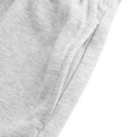 Hlače za vježbanje za žene nacrtavanje elastičnih struka Ljetne kratke hlače Casual Comfy sportske kratke