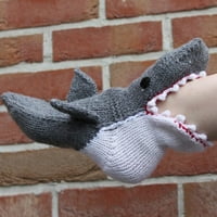 Latady Knit Crocodile Socks-pletene čarape za životinje Funky pletenje uzorak ćudljivil aligator pletenje