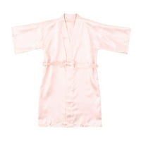 Saten Robes svilena odjeća kimono Baby Kids Girls Odjeća čvrsta mališana ogrtač djevojke i jakna