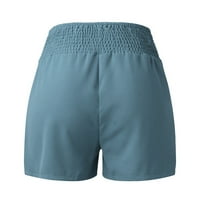 LisingTool kratke hlače za žene Žene Ležerne prilike ljeti nagnuta elastična struka Comfy detalj plaža
