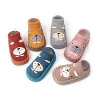 Bikopu Toddler cipele za babdene čarape mekane jedine slatke crtane neklizne stambene cipele za šetnju za novorođenčad novorođenčad