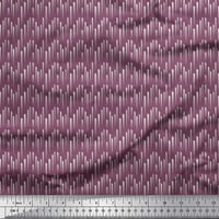Siimoi Crepe svilena tkanina dijagonalna linija Mala štampana tkanina široka
