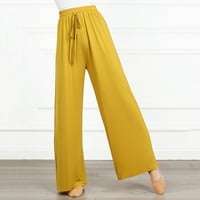 Caveitl pantalone za žene, ženske hlače sa širokim strukom širom struka Vježbajte Modertne casual pantalone